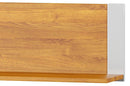 Visio 35 Wall Shelf in White and Oak