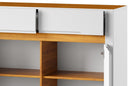 Visio 45 - 3 Door Sideboard Cabinet in White Gloss and Oak