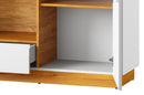 Visio 46 - 2 Door Sideboard Cabinet in White Gloss and Oak