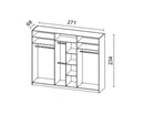Wien 2 Sliding Door Wardrobe 271cm