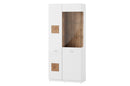 Wood 12 - 2 Door Tall Display Cabinet in White