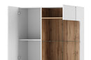 Wood 12 - 2 Door Tall Display Cabinet in White
