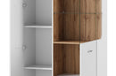 Wood 12 - 2 Door Tall Display Cabinet in White