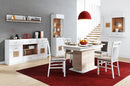 Wood 10 Tall Display Cabinet in White