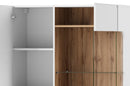 Wood 30 Wall Hung Display Cabinet in White