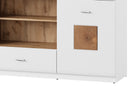 Wood 46 - 2 Door Sideboard Cabinet with Drawers in White