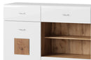 Wood 46 - 2 Door Sideboard Cabinet with Drawers in White