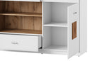 Wood 46 - 2 Door Sideboard Cabinet with Drawers in White