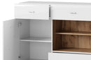 Wood 46 - 2 Door Sideboard Cabinet with Drawers in White