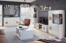 Wood 12 - 2 Door Tall Display Cabinet in White