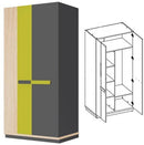 Wow 04 2 Door Wardrobe 95cm
