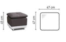 Manilla Small Sofa Pouf